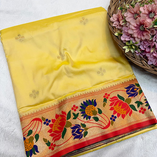 Lotus Brocade Saree - Image 3
