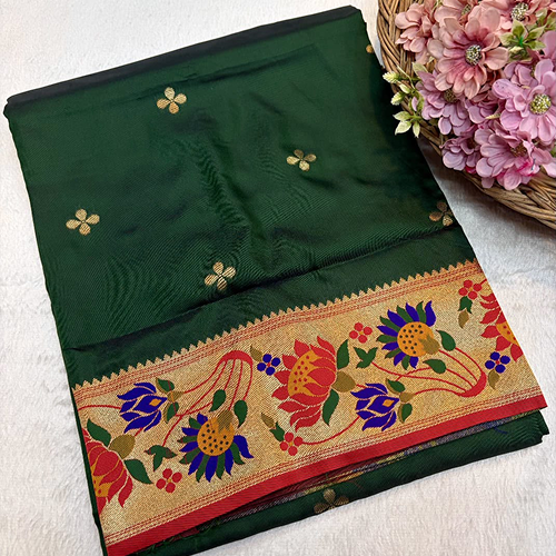 Lotus Brocade Saree - Image 8