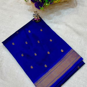 Self Yeola Double Pallu Semi Paithani
