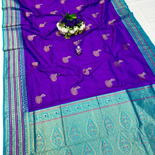 Rashmika Peacock Paithani - Image 8