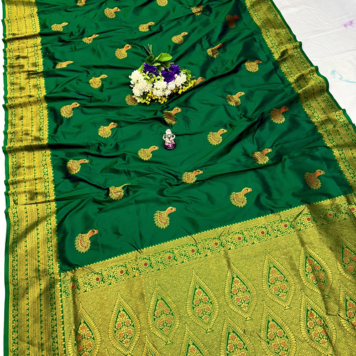 Rashmika Peacock Paithani - Image 6